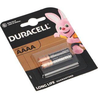 2er Blister Duracell MX2500 AAAA Batterie AlMn