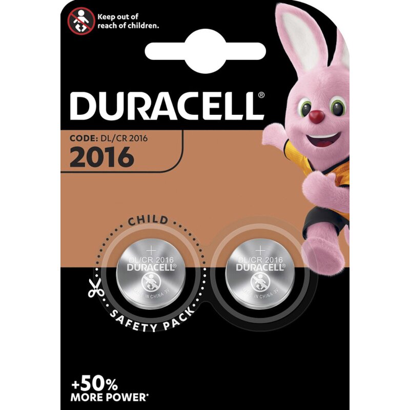 Duracell Cr 2016 3V Lithium-Knopfzellenbatterien, 2 Stück - Bild 8