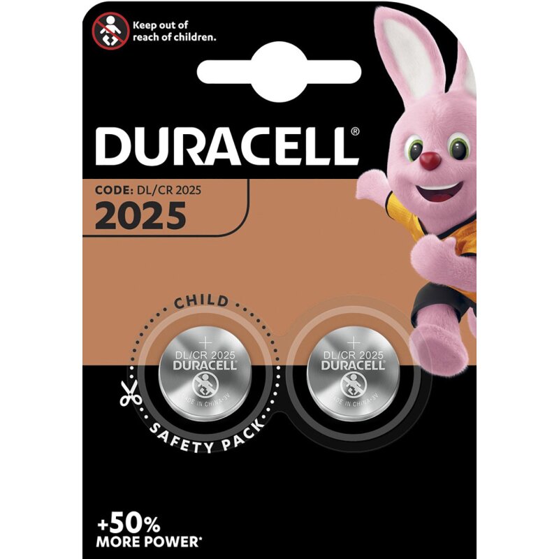 Duracell Cr2025 2 Lithium-Knopfzellenbatterien - Bild 8