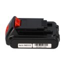 Werkzeugakku 20V 2Ah Li-Ion passend für Black & Decker LBXR20