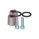 2x Pole adapter M5 female thread 5mm to round pole Autopol