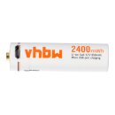 Akku-Zelle 3,7V 650mAh Li-Ion passend für AA Akku...
