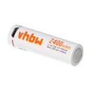Akku-Zelle 3,7V 650mAh Li-Ion passend für AA Akku mit Micro-USB Anschluss