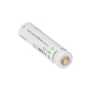 Akku-Zelle 3,7V 280mAh Li-Ion passend für AAA mit Micro USB Anschluss