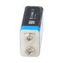 9-Volt-Lithium-Akku 1000mAh mit Micro-USB