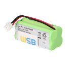 4,8V 800mAh AAA Ni-MH F2x2 Notleuchten Akkupack Kabel und Stecker