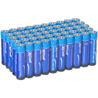 50x XCell AAA Micro Super Alkaline 1,5V Batterie