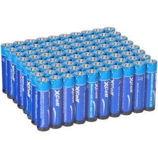 80x XCell AAA Micro Super Alkaline 1,5V Batterie