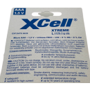 100x xtreme lithium battery aaa micro fr03 l92 XCell 25x blister of 4