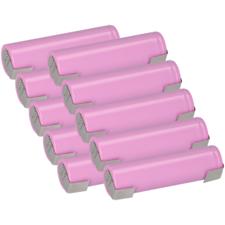 Samsung ICR 18650 26MJ 2600 mAh 3,6 Volt m. Lötfahne U 10 Stück