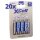 80x XTREME Lithium Batterie AA Mignon FR6 L91 XCell 4er Blister