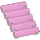 Samsung ICR 18650 26MJ 2600 mAh 3,6 Volt m. Lötfahne U 5 Stück