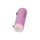 Samsung ICR 18650 26MJ 2600 mAh 3,6 Volt m. Lötfahne U 5 Stück