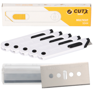 CutX Set 5x Cutter knife Multicut x5044 + 10x spare blades