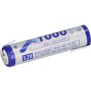 XCell AAA Micro Akku Ni-MH 1,2V 1000 mAh Z Lötfahne