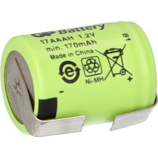 GP Akku 1/3 AAA 1,2V 170mAh GP17AAAH Lötfahne U