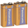 2x Panasonic 9V Block Alkaline Power 9V Batterie Blister