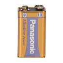 8x Panasonic 9V Block Alkaline Power 9V Batterie Blister