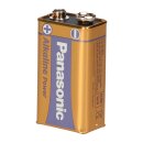 10x Panasonic 9V Block Alkaline Power 9V Batterie Blister