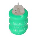 Knopfzellen Akku 3,6V 80mAh Typ14H mit 3 Pins NiMH