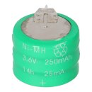 Akku-Zelle 3,6V 250mAh Ni-MH – V250H, 3er Pin, 3-Pin-Anschluss