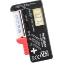 LCD Akku- und Batterietester für Batterien und Akkus AAA AA C D und 9V