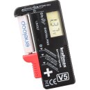 LCD Batterie- & Akkutester für AAA, AA, C, D und 9V