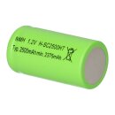 Mexcel Akku Sub-C 1,2V 2500mAh NiMH NS2500SCHT Hochtemperatur