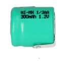 Akku-Zelle 1,2V 300mAh Ni-MH – 1/3 AA,...