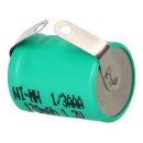 Akku-Zelle 1,2V 170mAh Ni-MH – 1/3 AAA, Lötfahne, U-Lötfahne