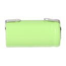 Akku-Zelle 1,2V 750mAh Ni-MH – 2/3AA, Lötfahne, U-Lötfahne
