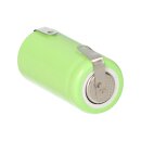 Akku-Zelle 1,2V 750mAh Ni-MH – 2/3AA, Lötfahne, U-Lötfahne