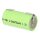 Akku-Zelle 1,2V 750mAh Ni-MH – 2/3AA, Lötfahne, U-Lötfahne