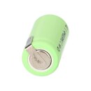 Akku-Zelle 1,2V 650mAh Ni-MH – 2/3AA, Lötfahne, Z-Lötfahne