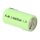 Akku-Zelle 1,2V 650mAh Ni-MH – 2/3AA, Lötfahne, Z-Lötfahne