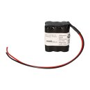 Notleuchten-Akku 7,2V 2200mAh NiMH F2x3 AA 200mm Kabel