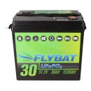 FLYBAT LiFePO4 battery 48v (51.2v) 30Ah incl. Bluetooth and CanBus