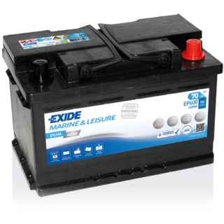 Exide EP600 12Volt 70Ah Dual AGM Versorgungsbatterie