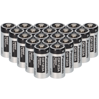 20x Panasonic 3V CR123A DL123A Batterien  CR17345 Ultra Lithium Foto Bulk