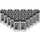 20x Panasonic 3V CR123A DL123A Batterien  CR17345 Ultra Lithium Foto Bulk