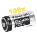 100x Panasonic 3V CR123A DL123A Batterien  CR17345 Ultra...