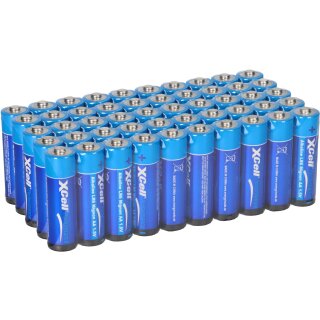 50x XCell AA LR6 Mignon Super Alkaline Batterie