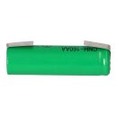 Battery mignon aa 1.2v 1600mAh with u solder tag