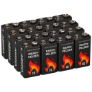 16x 9V-Block Rauchmelder Batterie für...