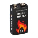 16x Absina Alkaline 6LR61 9V Block Batterie - passend für Rauchmelder, Messgeräte & Audio