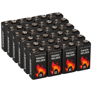 24x 9V-Block Rauchmelder Batterie für Rauchwarnmelder Messgeräte Spielzeuge