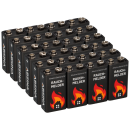 24x 9V-Block Rauchmelder Batterie für...
