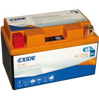 Exide ELTZ10S 12V 4Ah Lithium Motorradbatterie 230A LiIon