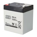 SSB Battery SB5-12L AGM Bleiakku 12V 5Ah T2 / Faston 6,3 mm