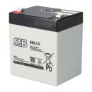 SSB Blei Akku SB 5-12L AGM Batterie 6,3mm Faston- 12V 5Ah
